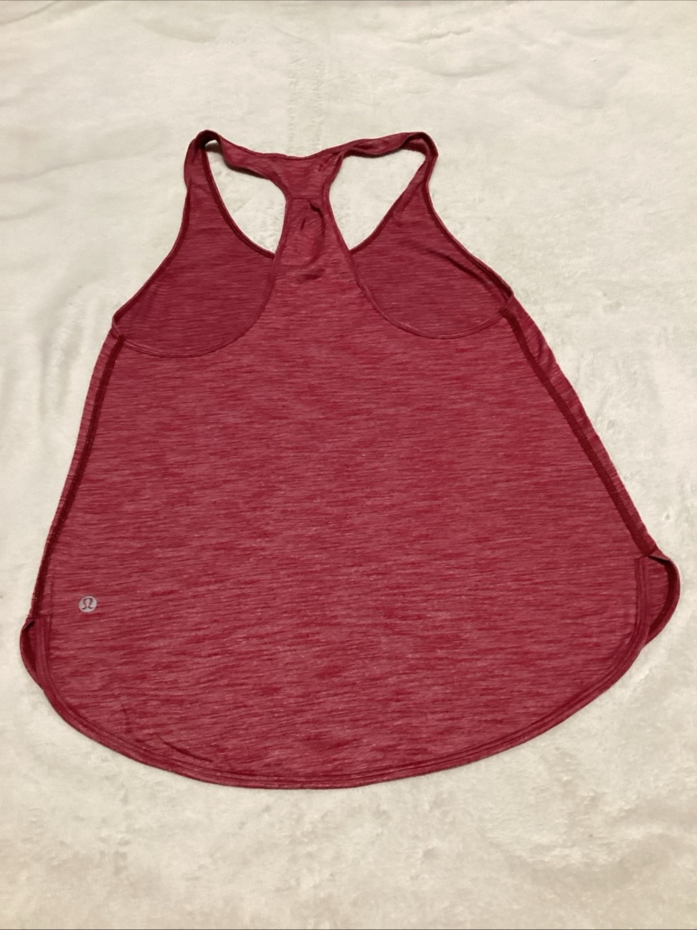 lululemon athletica Women's Heathered Maroon Racerback Tank